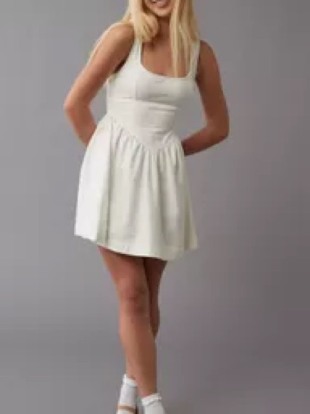 NWT! American Eagle Denim Corset Mini Dress
